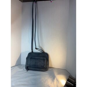 JOY crossbody bag‎ blue leather textured casual everyday shoulder bag womens